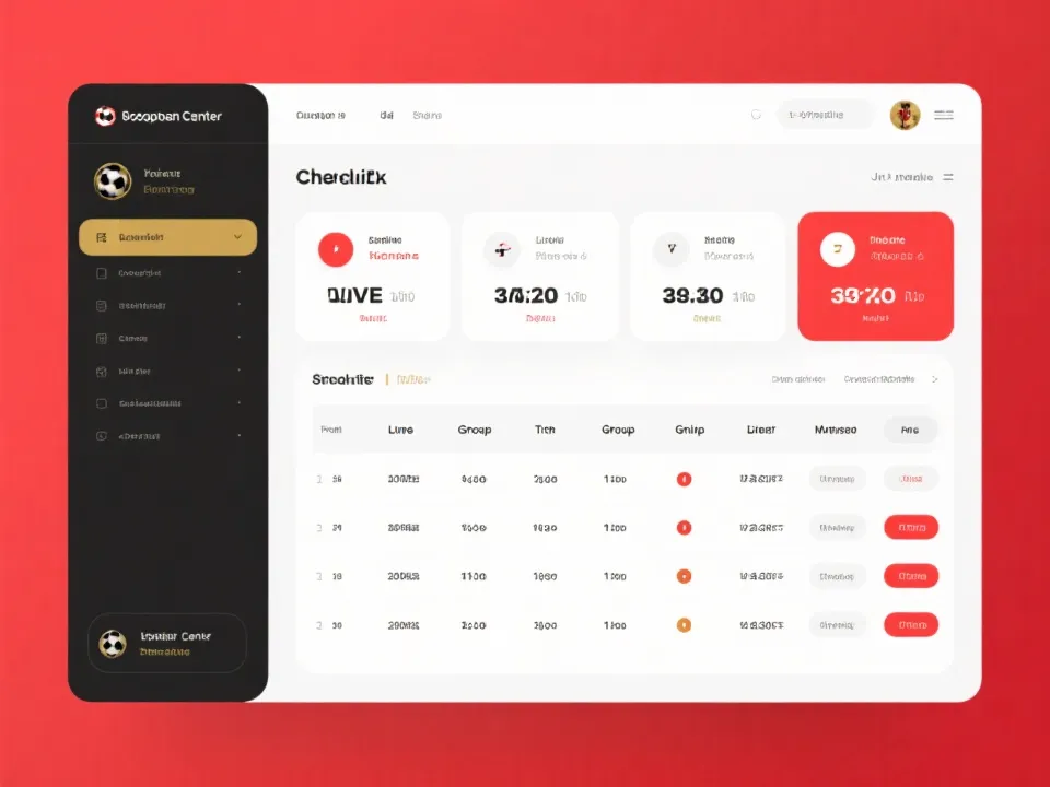 世界杯实时比分与赛程中心界面示意图